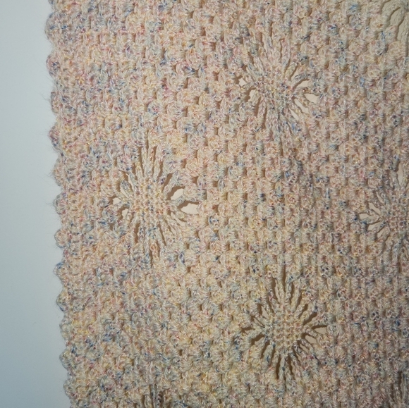 Pastel Crochet Throw Blanket - Picture 4 of 6